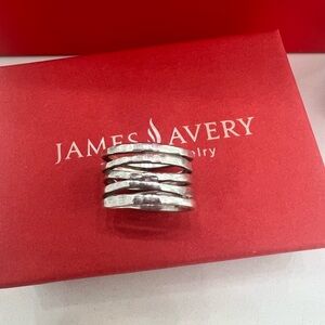 James Avery Sterling Silver Stacked Hammered Ring retiring soon